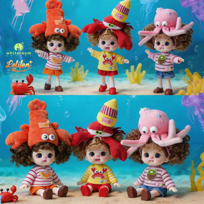 Luolifen doll 13cm BJD Doll Handmade Stereo Cotton Filling Plant Marine Animal Series Doll DIY Replaceable Clothing Pendant Toy
Luolifen doll 13cm BJD Doll Handmade Stereo Cotton Filling Plant Marine Animal Series Doll DIY Replaceable Clothing Pendant Toy