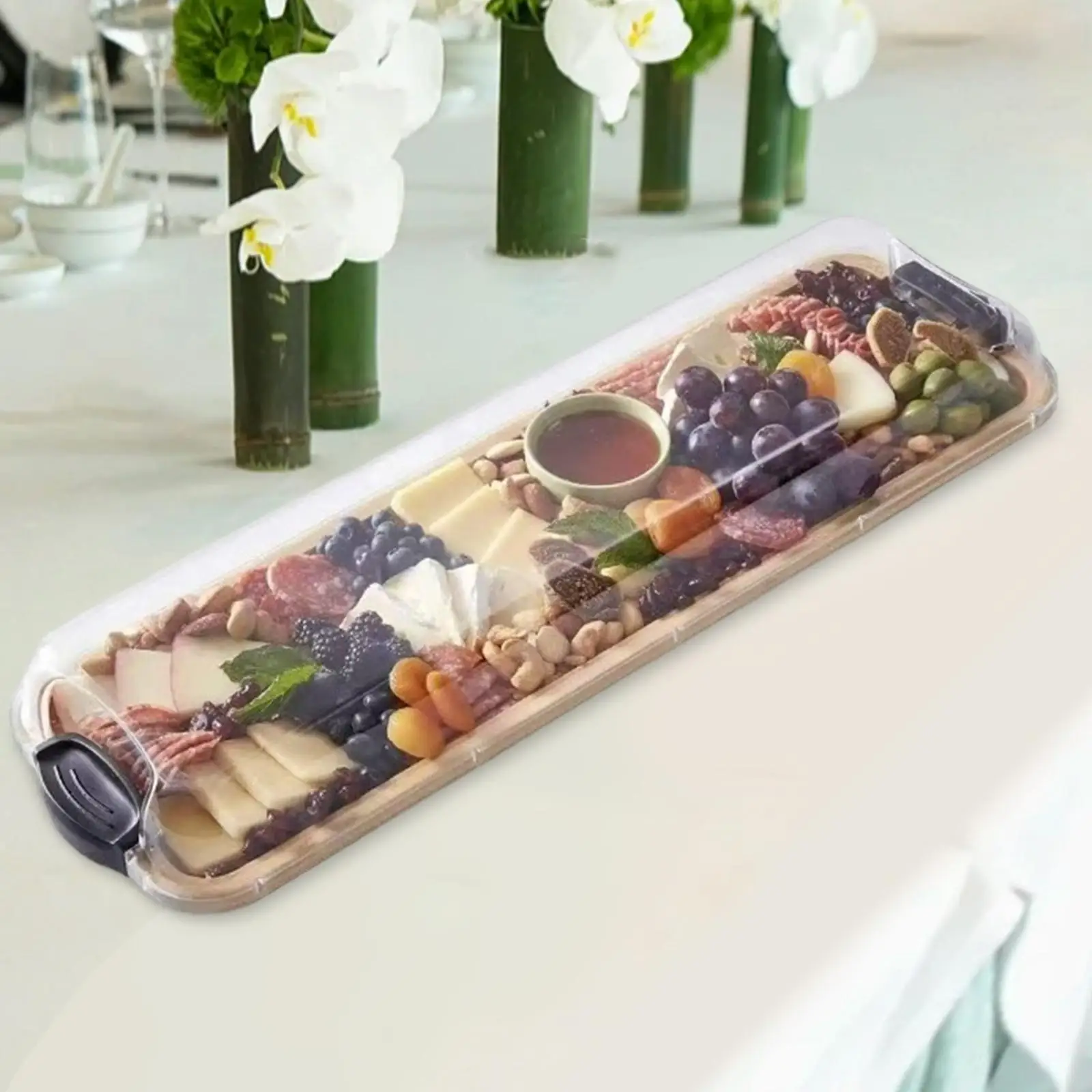 Bamboo Cutting Board with Lid Lockable Portable Gifts for Housewarming with Clear Lid for Bread Cheese Vegetables Picnic Snacks
Bamboo Cutting Board with Lid Lockable Portable Gifts for Housewarming with Clear Lid for Bread Cheese Vegetables Picnic Snacks