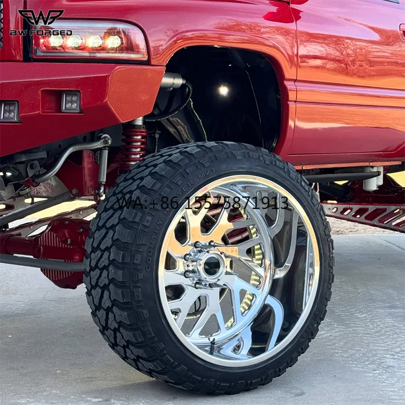 20x10 22x12 22x14 24x12 24x14 Custom 6x139.7 6x5.5 8x6.5 8x170 8x180 Super Single Wheels Polished Forged Deep Dish Rims for F150
20x10 22x12 22x14 24x12 24x14 Custom 6x139.7 6x5.5 8x6.5 8x170 8x180 Super Single Wheels Polished Forged Deep Dish Rims for F150