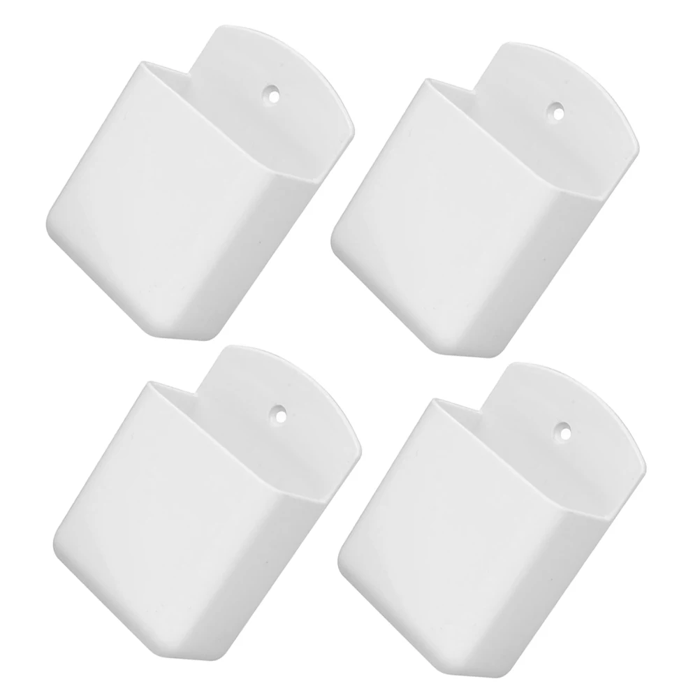 4 Pcs Holder Wall Storage Holder Wall Mount Hanger White Plastic Living Room Remote Control ganizer Storage Solution
4 Pcs Holder Wall Storage Holder Wall Mount Hanger White Plastic Living Room Remote Control ganizer Storage Solution