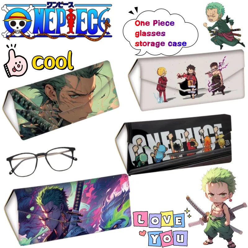 One Piece Luffy Zoro Glasses Case Anime Cartoon Printing Creative Portable Triangle Folding Compression-resistant Storage Box
One Piece Luffy Zoro Glasses Case Anime Cartoon Printing Creative Portable Triangle Folding Compression-resistant Storage Box