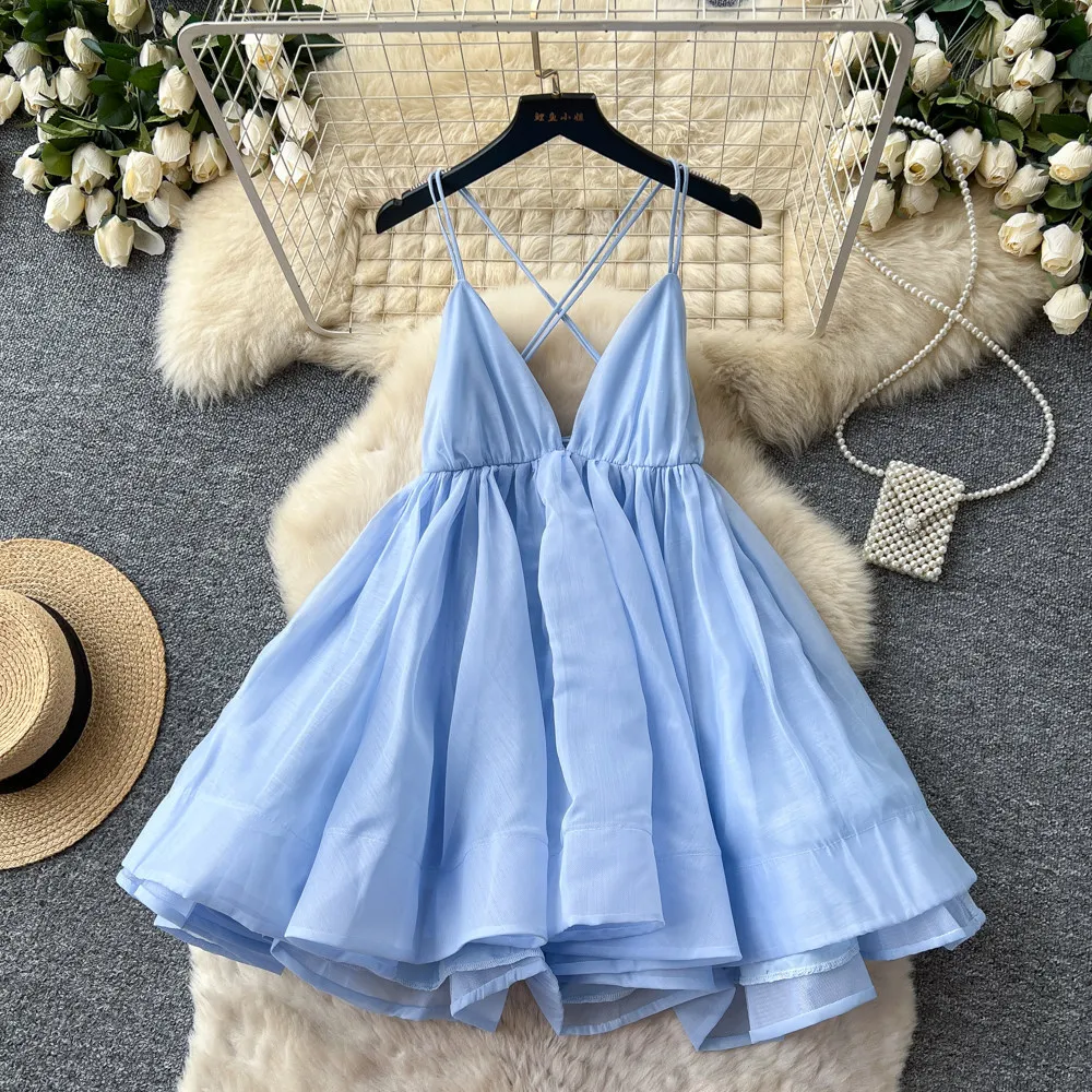 Short Dress Women Dresses A Line Vestidos Y2k Streetwear Sling V Neck Sleeveless Sweet Elegant Splice Party Night Work 2026
Short Dress Women Dresses A Line Vestidos Y2k Streetwear Sling V Neck Sleeveless Sweet Elegant Splice Party Night Work 2026