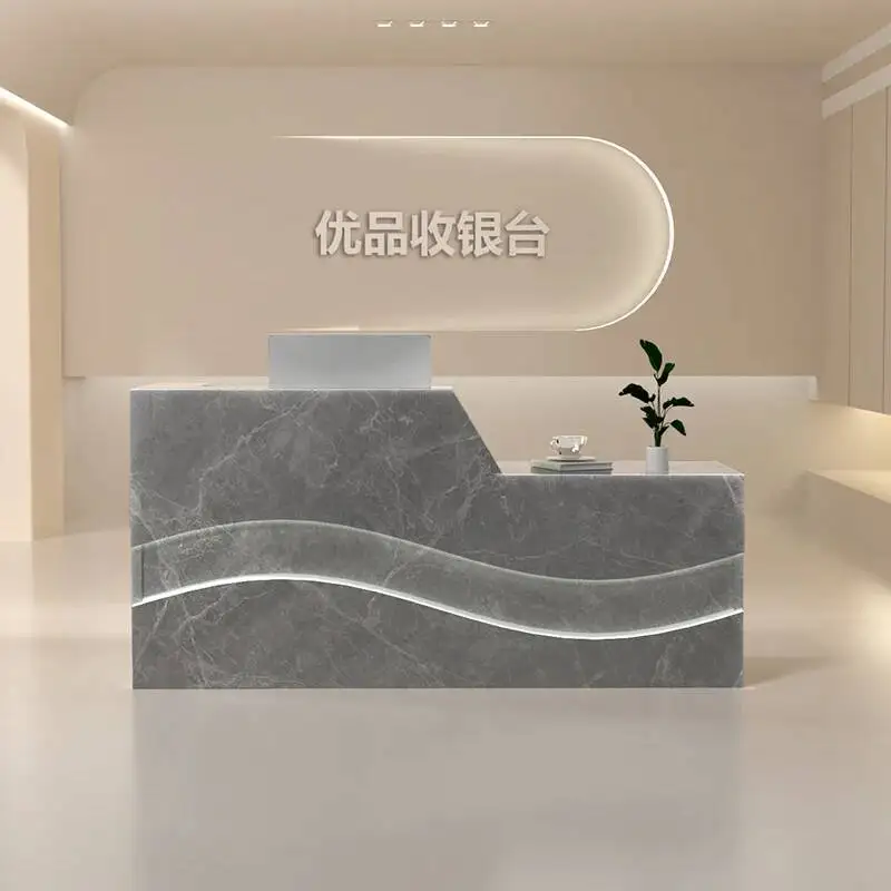 Desks Reception Modern Decorations Beauty Display Reception Desk Counter Simple Modern Recepcion Desk Commercial Furniture
Desks Reception Modern Decorations Beauty Display Reception Desk Counter Simple Modern Recepcion Desk Commercial Furniture