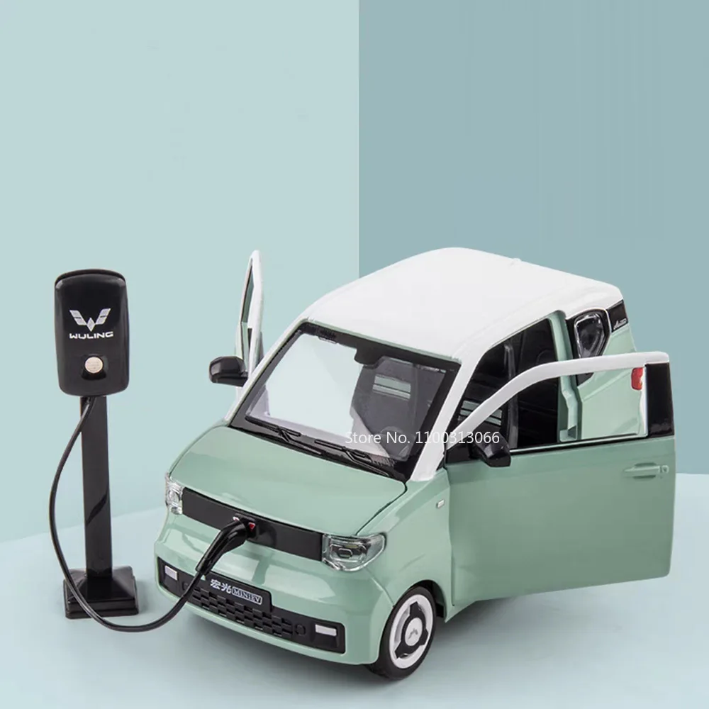 Модель автомобиля WULING MINI EV в масштабе 1/24, Игрушечная модель автомобиля с колесом, модель автомобиля из сплава со строительными элементами и музыкальными машинками, игрушка для мальчика, коллекционный подарок
Модель автомобиля WULING MINI EV в масштабе 1/24, Игрушечная модель автомобиля с колесом, модель автомобиля из сплава со строительными элементами и музыкальными машинками, игрушка для мальчика, коллекционный подарок