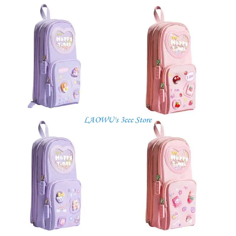 Y8AD Cartoon Pencil Pouches 6 Compartment Large Capacity Zippered Pen Pouches Pencil Case Standing up Pen Pencil Bag
Y8AD Cartoon Pencil Pouches 6 Compartment Large Capacity Zippered Pen Pouches Pencil Case Standing up Pen Pencil Bag