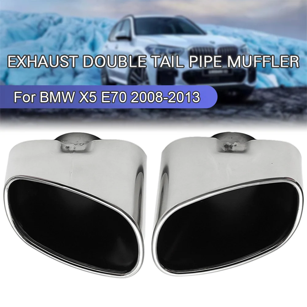 Пара насадок на выхлопную трубу для BMW X5 E70 2008-2013, впускной отверстие 63 мм, 140x75 мм, овальный выпуск, длина 135 мм
Пара насадок на выхлопную трубу для BMW X5 E70 2008-2013, впускной отверстие 63 мм, 140x75 мм, овальный выпуск, длина 135 мм