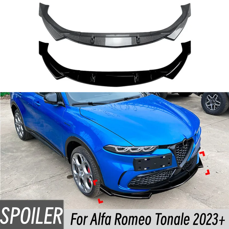 For 2021+ Alfa Romeo Tonale 3pcs/Set Car Front Bumper Lip Chin Spoiler Splitter Bodykit Protection Guard Accessories
For 2021+ Alfa Romeo Tonale 3pcs/Set Car Front Bumper Lip Chin Spoiler Splitter Bodykit Protection Guard Accessories