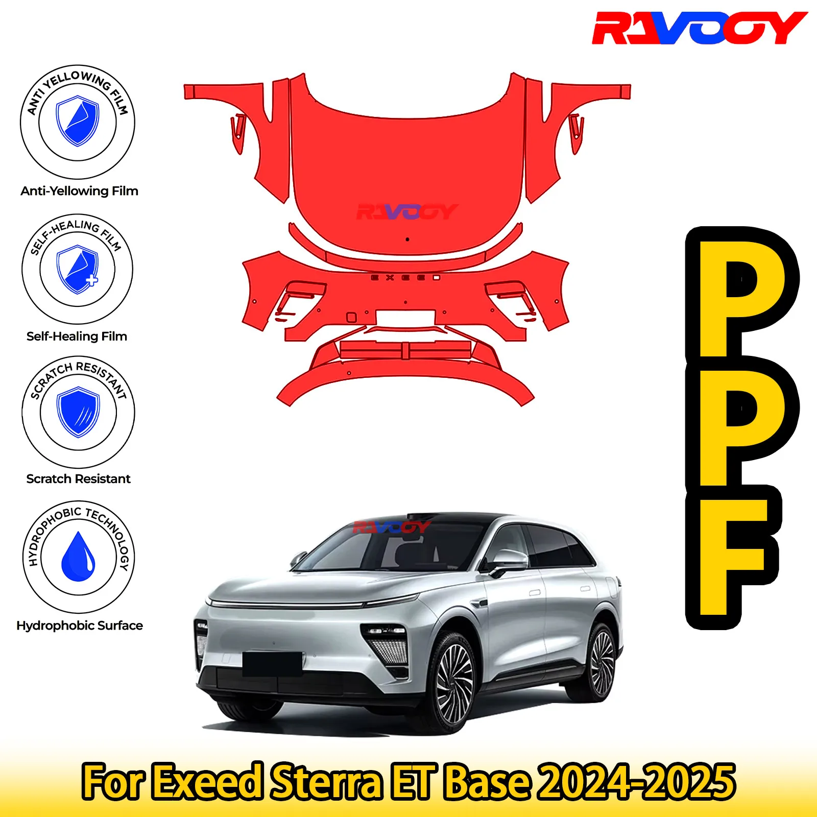 For Exeed Sterra ET Base 2024-2025 Glossy Matte Black Precut front PPF Kit Paint Protection Film
For Exeed Sterra ET Base 2024-2025 Glossy Matte Black Precut front PPF Kit Paint Protection Film