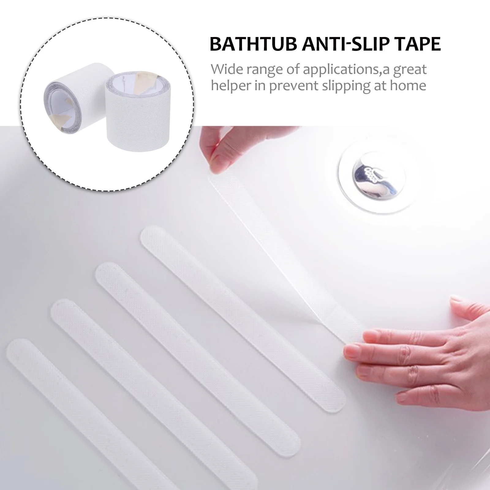 2Pcs Anti-Slip Stickers Strong Grip Self-Adhesive Tapes for Wet Areas Home Safety Protection Bathtub Shower Floor Stairs Use
2Pcs Anti-Slip Stickers Strong Grip Self-Adhesive Tapes for Wet Areas Home Safety Protection Bathtub Shower Floor Stairs Use