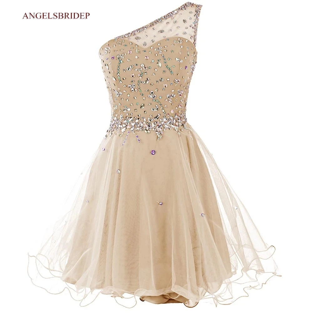 ANGELSBRIDEP One-Shoulder Homecoming Dresses Short Crystal Special Occasion Graduation Formal Birthday Party Gowns HOT
ANGELSBRIDEP One-Shoulder Homecoming Dresses Short Crystal Special Occasion Graduation Formal Birthday Party Gowns HOT