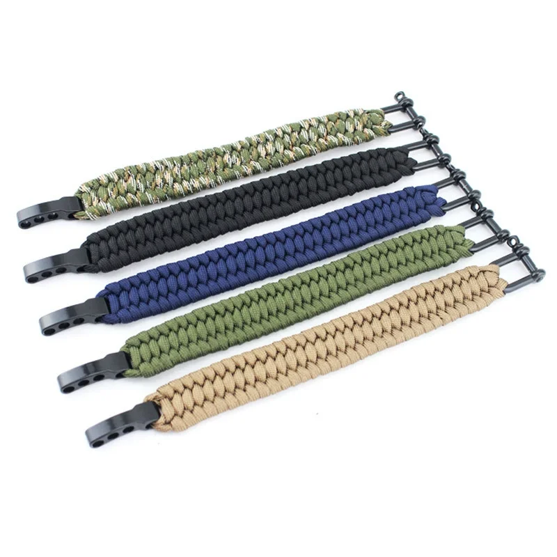 Military Parachute Rope Survival Bracelet with Adjustable Bucklessuitable for Outdoor Campingcyclinghiking and Mountain Climbing
Military Parachute Rope Survival Bracelet with Adjustable Bucklessuitable for Outdoor Campingcyclinghiking and Mountain Climbing