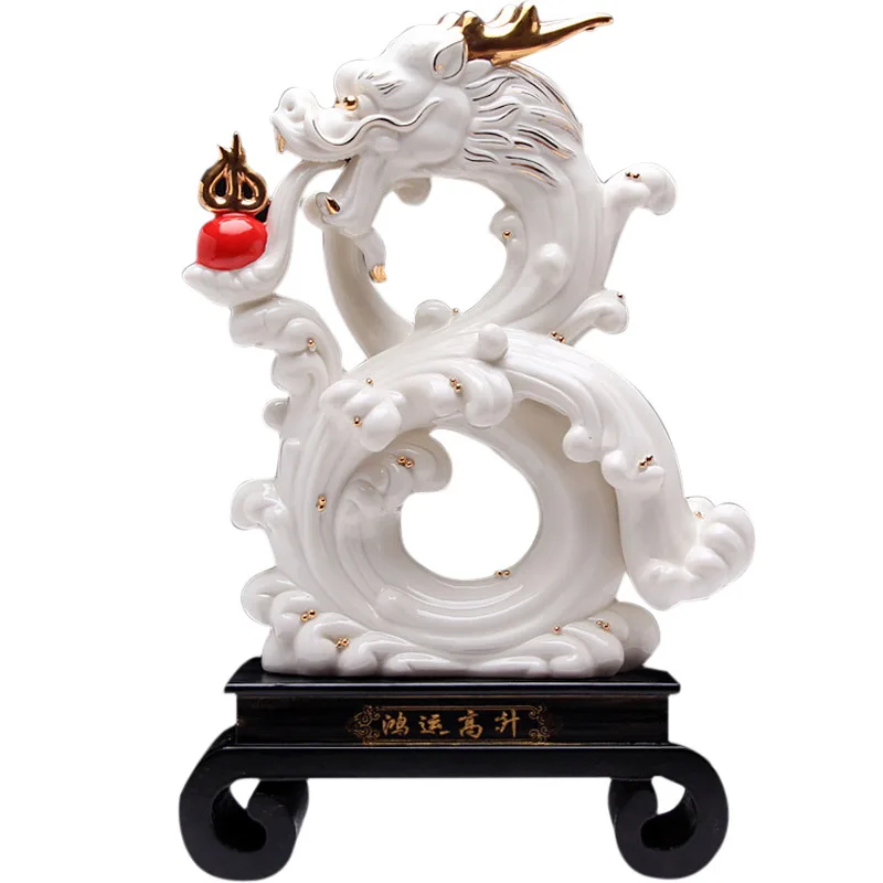 Ceramic ornament white porcelain sculpture craft office opening decoration gift
Ceramic ornament white porcelain sculpture craft office opening decoration gift