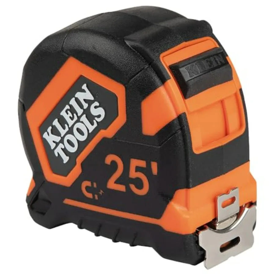 9225 Tape Measure, Heavy-Duty Measuring Tape with Double-Hook Double-Sided Nylon Reinforced Blade, with Metal Belt Clip
9225 Tape Measure, Heavy-Duty Measuring Tape with Double-Hook Double-Sided Nylon Reinforced Blade, with Metal Belt Clip