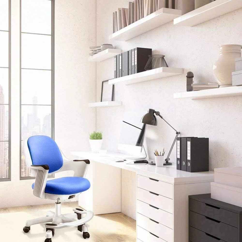 Ergonomic Kids Desk Chair with Adjustable Height Footrest Comfortable Study Cushion Rolling Task Chair Home and School
Ergonomic Kids Desk Chair with Adjustable Height Footrest Comfortable Study Cushion Rolling Task Chair Home and School