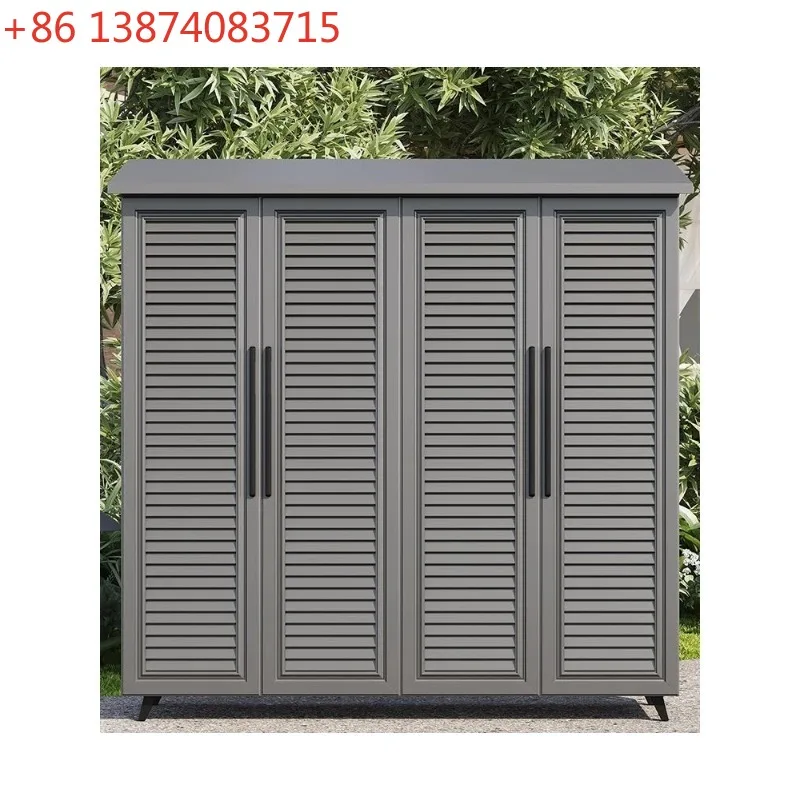 Outdoor aluminum alloy locker waterproof sunscreen open-air storage garden tool room
Outdoor aluminum alloy locker waterproof sunscreen open-air storage garden tool room