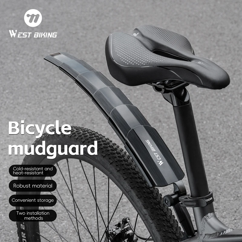 WEST BIKING Foldable Universal Bike Mudguard MTB Bicycle Front Rear Fender Cycling Wheel Wings Mud Guard Mountain Bike Fender
WEST BIKING Foldable Universal Bike Mudguard MTB Bicycle Front Rear Fender Cycling Wheel Wings Mud Guard Mountain Bike Fender