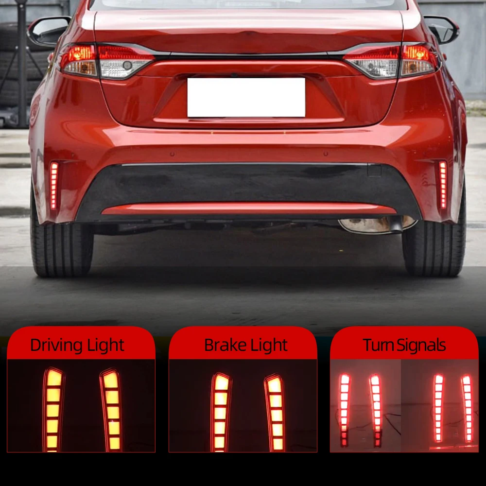 Nice2PCS LED Reflector rear light Car Bumper Light Brake Light Turn Signal Indicator For Toyota Corolla L/LE/XLE US 2019 2020
Nice2PCS LED Reflector rear light Car Bumper Light Brake Light Turn Signal Indicator For Toyota Corolla L/LE/XLE US 2019 2020