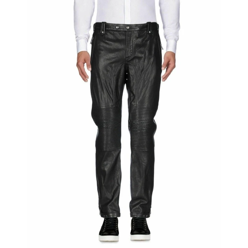 Men's Black Genuine Sheepskin Leather Pants Handmade Pants Fashionable Trend
Men's Black Genuine Sheepskin Leather Pants Handmade Pants Fashionable Trend