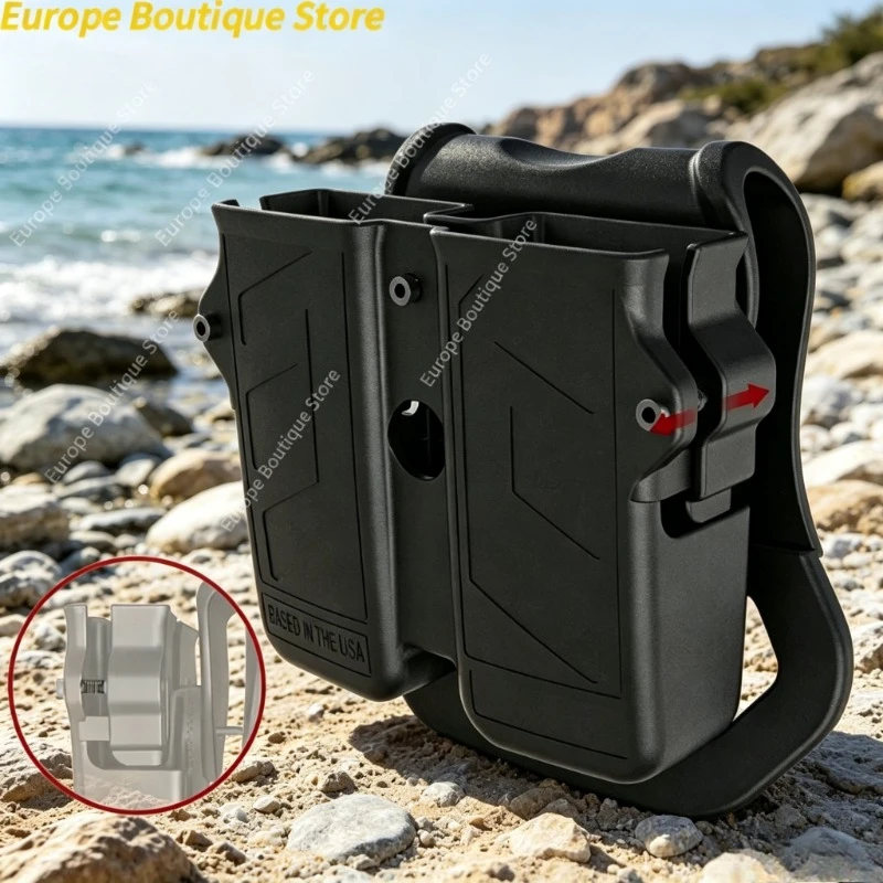 Common Clip Storage Bag 9mm 10mm .40 .45 Dual Single Stack Clip Pouch Field Waist Belt Fittings
Common Clip Storage Bag 9mm 10mm .40 .45 Dual Single Stack Clip Pouch Field Waist Belt Fittings