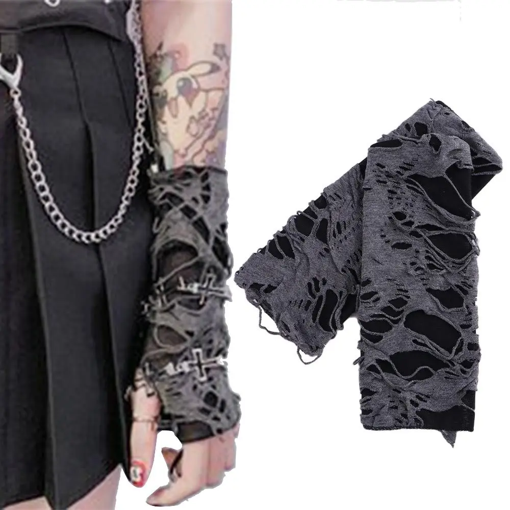 Men Accessories Gothic Hollow Out Black Women Unisex Fingerless Gloves Broken Slit Punk Gloves Hole Mitten
Men Accessories Gothic Hollow Out Black Women Unisex Fingerless Gloves Broken Slit Punk Gloves Hole Mitten