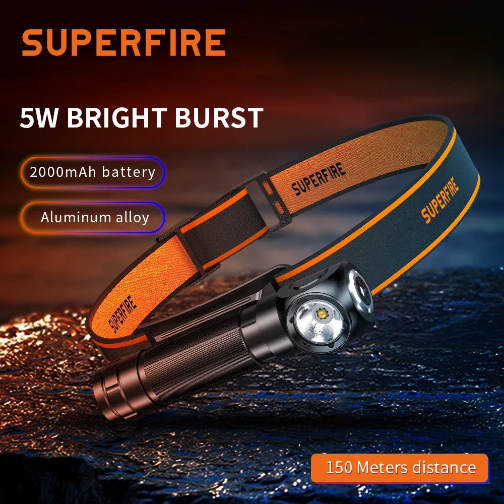 SuperFire TH04 ultra powerful Headlamp portable rechargeable led head flashlight 2000mAh with Magnetic Suction Camping fishing
SuperFire TH04 ultra powerful Headlamp portable rechargeable led head flashlight 2000mAh with Magnetic Suction Camping fishing