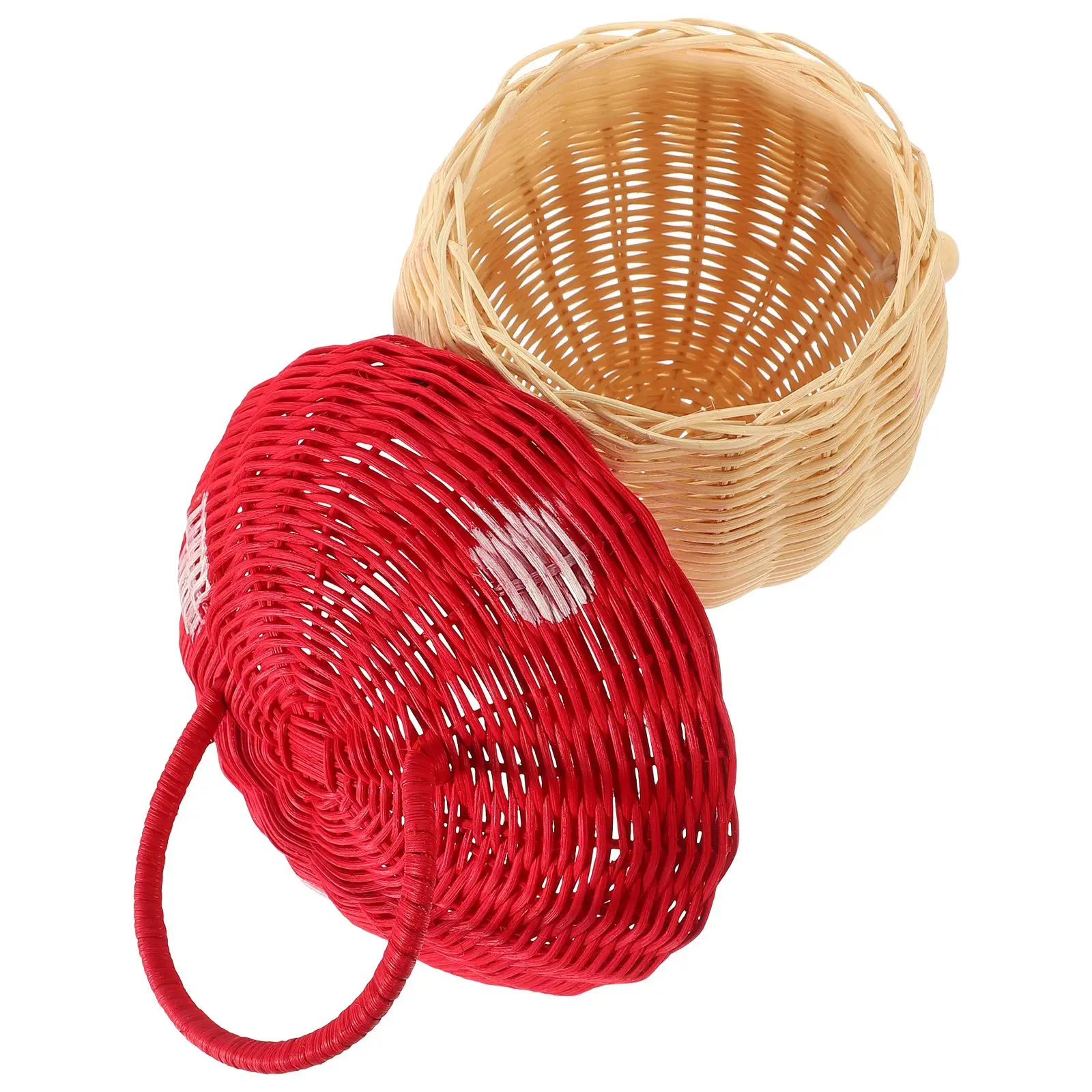 Rattan Mushroom Kids Storage Girl Woven Basket Woven Mushroom Storage Basket Purse Handmade Candy Rattan Handbag Portable
Rattan Mushroom Kids Storage Girl Woven Basket Woven Mushroom Storage Basket Purse Handmade Candy Rattan Handbag Portable