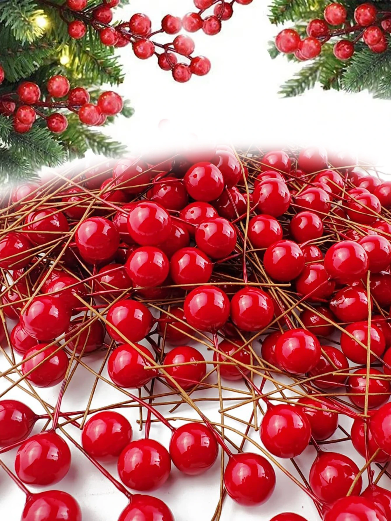 Artificial Berries for Decoration DIY Red Gold Fake Berry Cherry Stem Foam Christmas Ornament Holly Berries Party Home Decor
Artificial Berries for Decoration DIY Red Gold Fake Berry Cherry Stem Foam Christmas Ornament Holly Berries Party Home Decor