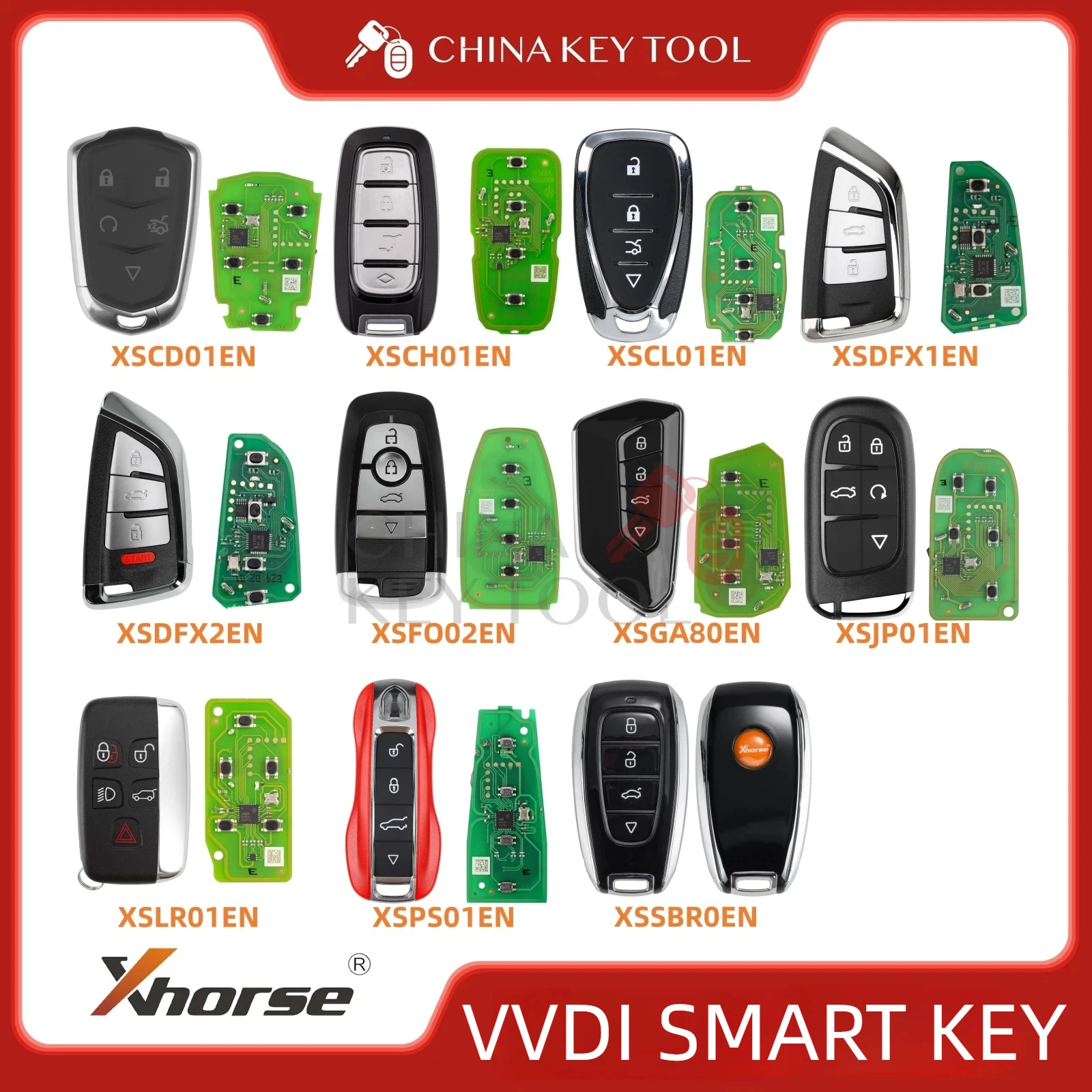 Xhorse Smart Key XSCD01EN XSCH01EN XSCL01EN XSDFX1EN XSDFX2EN XSFO02EN XSGA80EN XSJP01EN XSLR01EN XSPS01 XSSBR0EN Global Version
Xhorse Smart Key XSCD01EN XSCH01EN XSCL01EN XSDFX1EN XSDFX2EN XSFO02EN XSGA80EN XSJP01EN XSLR01EN XSPS01 XSSBR0EN Global Version