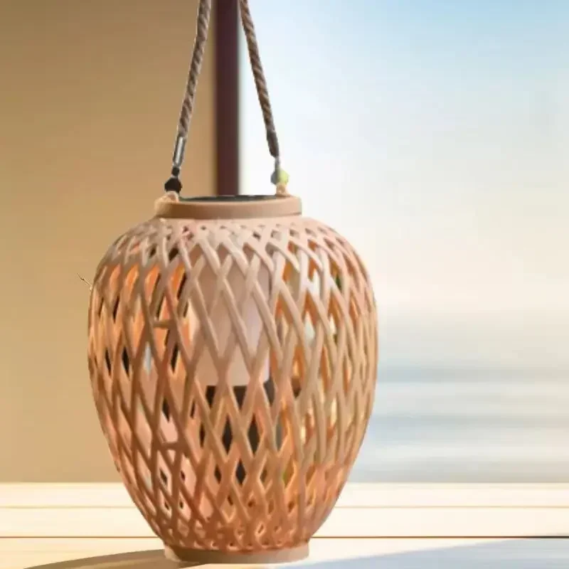 Outdoor Lighting Solar Lantern Night Lights Waterproof Hanging Imitation Bamboo Weaving Table Lamp for Garden Party Decoration
Outdoor Lighting Solar Lantern Night Lights Waterproof Hanging Imitation Bamboo Weaving Table Lamp for Garden Party Decoration