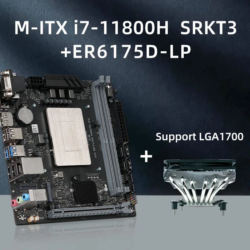 ERYING M-ITX материнская плата для настольных компьютеров с встроенным процессором Core Interpose Kit i7 11800H + нажимной охладитель для процессора
ERYING M-ITX материнская плата для настольных компьютеров с встроенным процессором Core Interpose Kit i7 11800H + нажимной охладитель для процессора