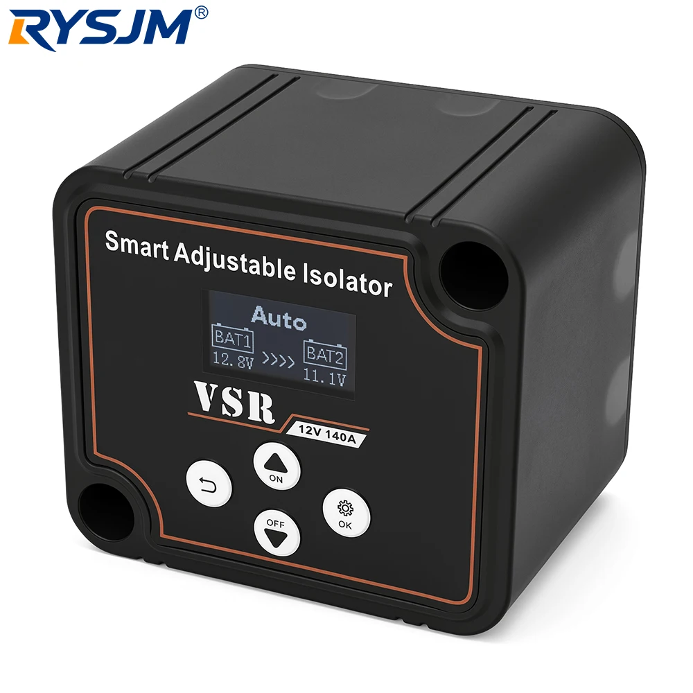 12V 140A Adjustable Dual Battery Isolator LCD Display Digital Voltage Sensitive Relay VSR With Voltage Setting for Car RV Camper
12V 140A Adjustable Dual Battery Isolator LCD Display Digital Voltage Sensitive Relay VSR With Voltage Setting for Car RV Camper