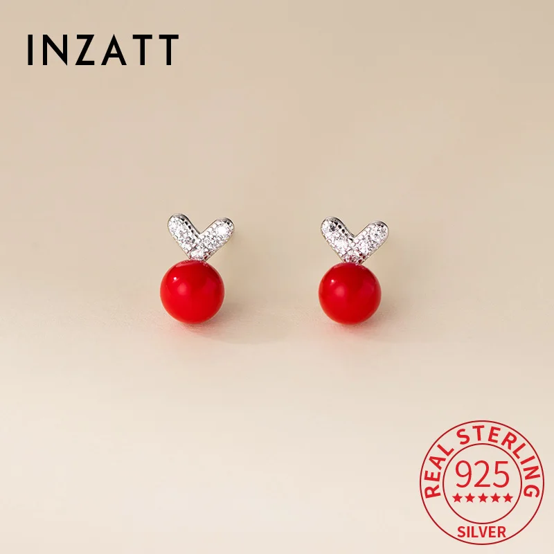 INZATT Real 925 Sterling Silver Zircon Heart Pearl Stud Earrings for Women Trendy Fine Jewelry Light Luxury Accessories
INZATT Real 925 Sterling Silver Zircon Heart Pearl Stud Earrings for Women Trendy Fine Jewelry Light Luxury Accessories