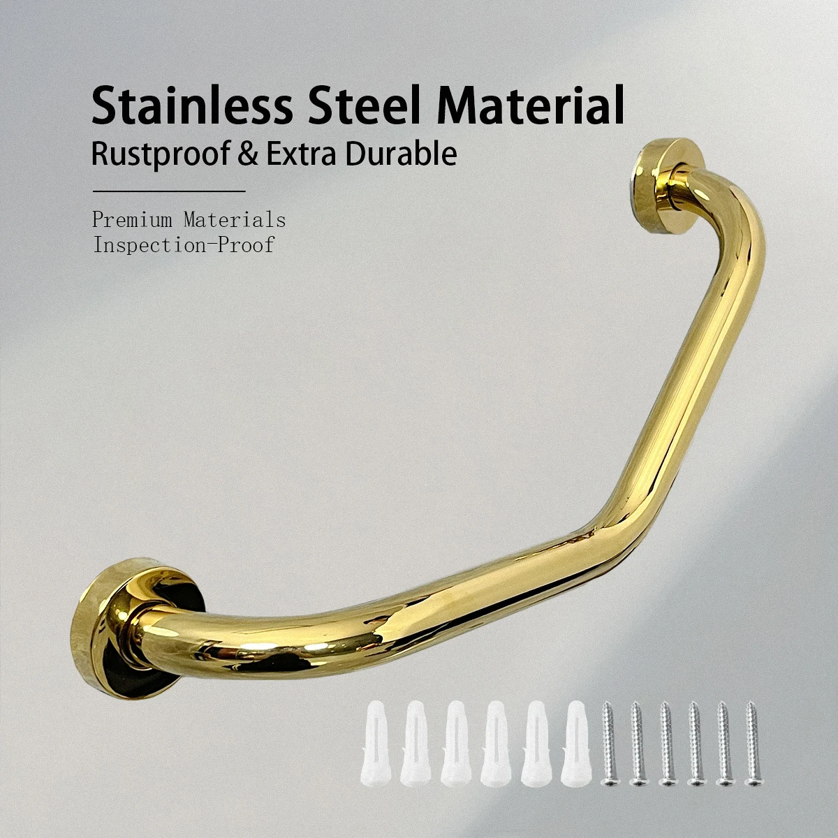 Золотые поручни из нержавеющей стали для пожилых людей, утолщенные нескользящие поручни для ванной комнаты, поручни для унитаза без барьеров, установка с просверленным покрытием, прочная несущая способность
Золотые поручни из нержавеющей стали для пожилых людей, утолщенные нескользящие поручни для ванной комнаты, поручни для унитаза без барьеров, установка с просверленным покрытием, прочная несущая способность