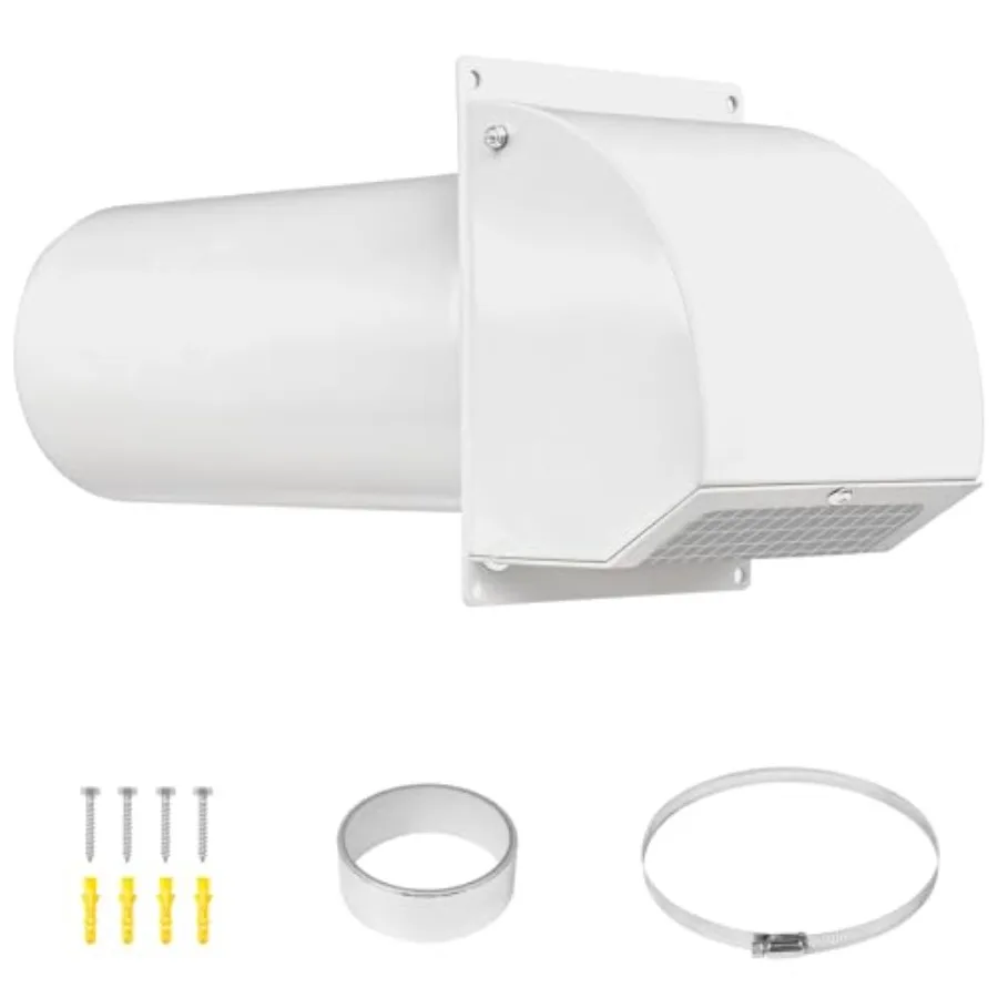Neoaider Dryer Vent with Screen and Damper 1GA/2MM Thick Heavy-Duty Steel Dryer Vent Cover Dryer Vent Cover Outside for Dryer V
Neoaider Dryer Vent with Screen and Damper 1GA/2MM Thick Heavy-Duty Steel Dryer Vent Cover Dryer Vent Cover Outside for Dryer V