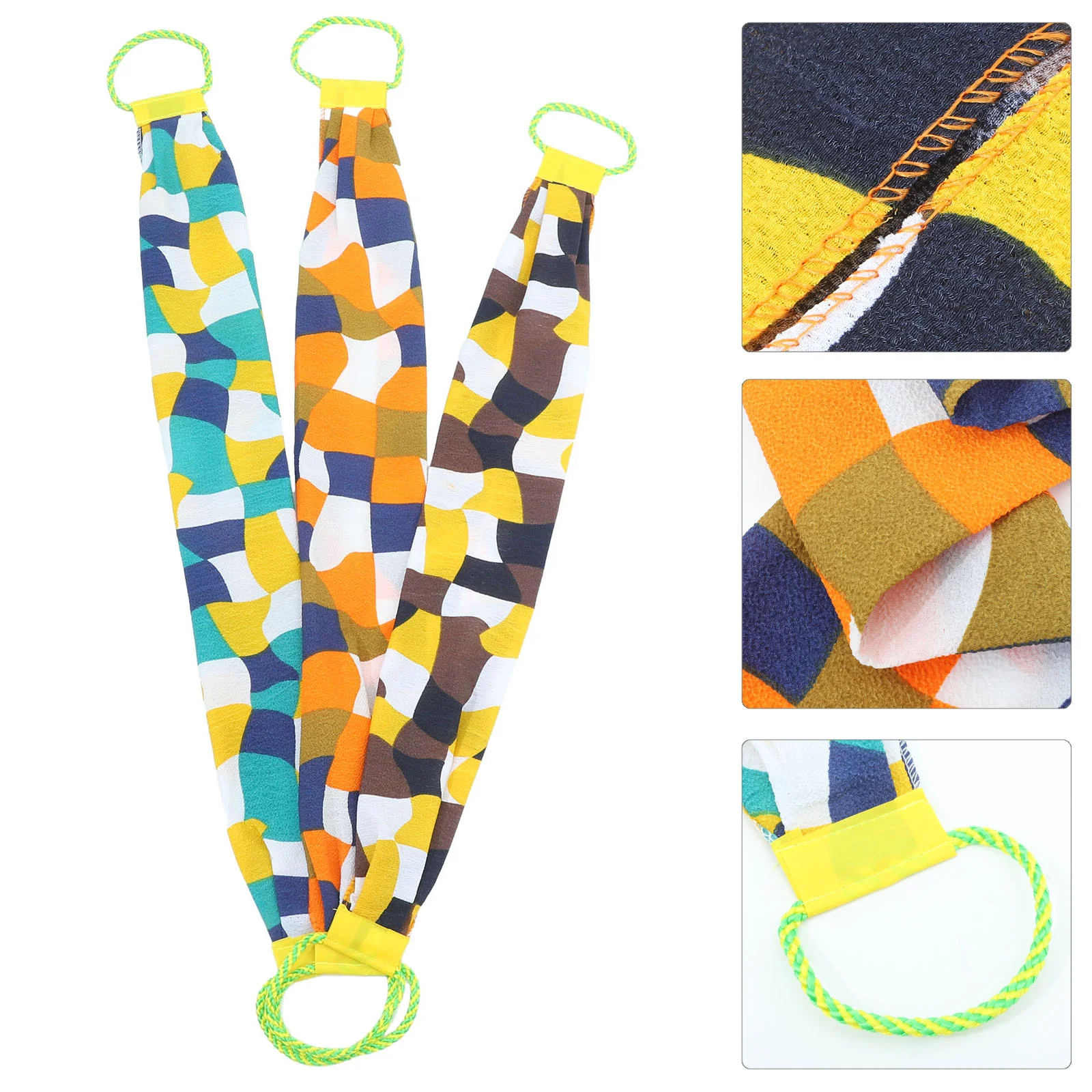 3 Pcs Coarse Sand Back Scrubber Shower Bathing Body Washing Yellow Green Black Grid Large Size Design Exfoliating
3 Pcs Coarse Sand Back Scrubber Shower Bathing Body Washing Yellow Green Black Grid Large Size Design Exfoliating