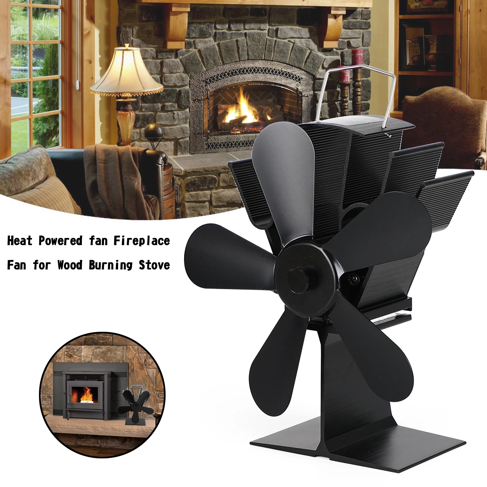 Heat Powered Stove Fireplace Fan Log Wood Burner Eco Friendly Quiet Home Efficient Heat Distribution Power Saving Fan
Heat Powered Stove Fireplace Fan Log Wood Burner Eco Friendly Quiet Home Efficient Heat Distribution Power Saving Fan