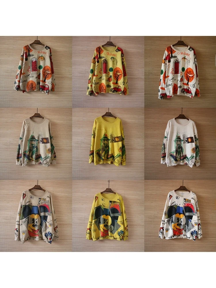 Autumn 2025 New Sle Casual Cotton Knitted Print round Ne Long Sve Sweater Faionable Top Comfortable Commute Wind Str...
Autumn 2025 New Sle Casual Cotton Knitted Print round Ne Long Sve Sweater Faionable Top Comfortable Commute Wind Str...