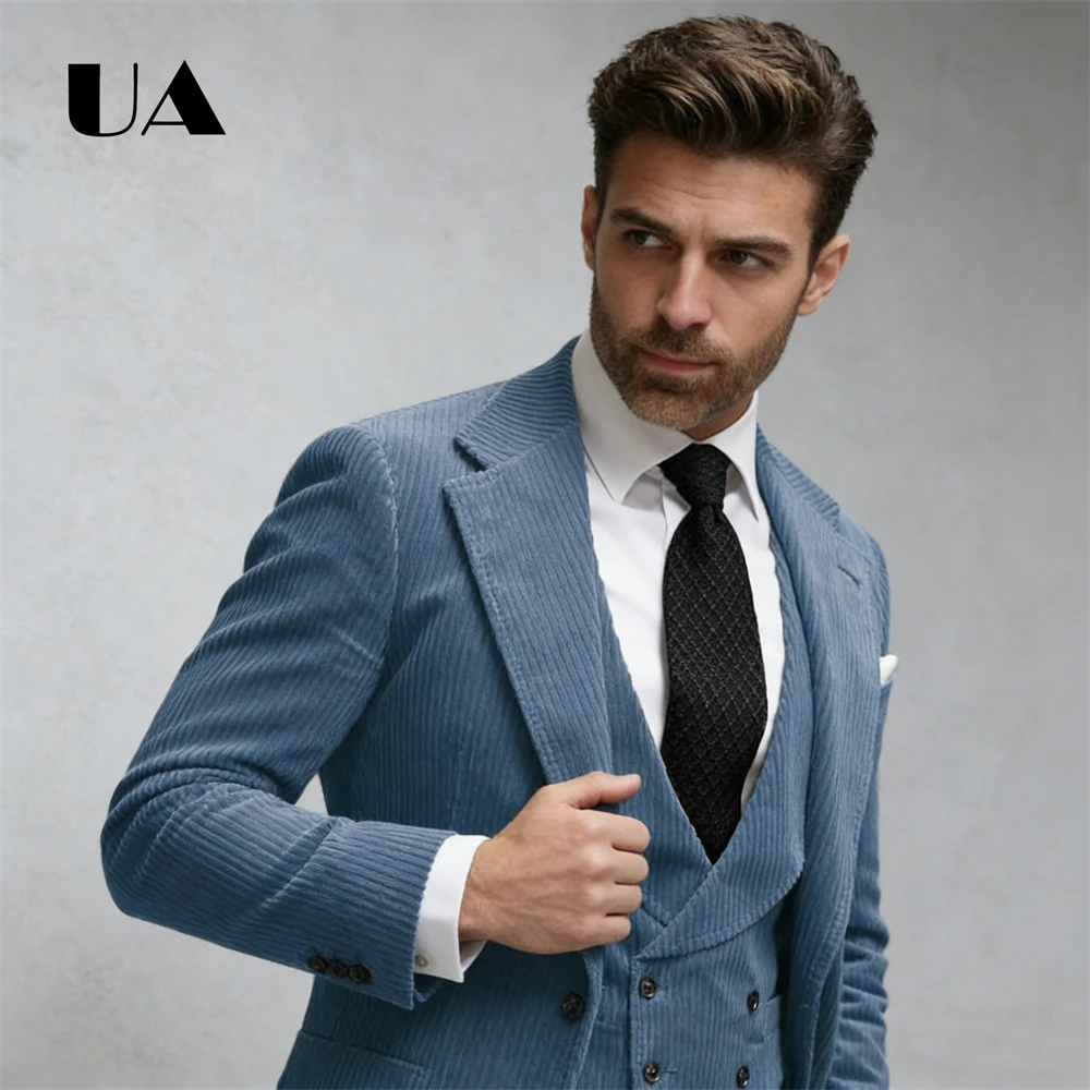 Vintage Striped Three Piece Suit for Men, Jacket Pants Waistcoat Formal Suit Attire Modern Fit Men's Suit Set 3-Piece Tuxedo
Vintage Striped Three Piece Suit for Men, Jacket Pants Waistcoat Formal Suit Attire Modern Fit Men's Suit Set 3-Piece Tuxedo