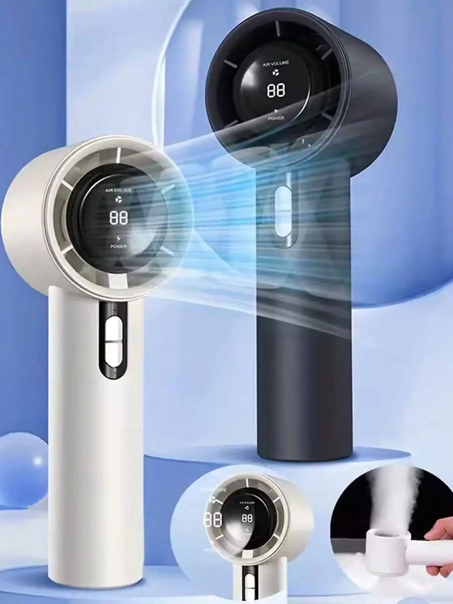 1pc Unisex Solid Color USB Rechargeable 100-Speed High Airflow Long Battery Life Mini Handheld Fan, LCD Display, Suitable For Gifts, Outdoor, Beach, Travel, Sports, Home, Office, Daily Use
1pc Unisex Solid Color USB Rechargeable 100-Speed High Airflow Long Battery Life Mini Handheld Fan, LCD Display, Suitable For Gifts, Outdoor, Beach, Travel, Sports, Home, Office, Daily Use
