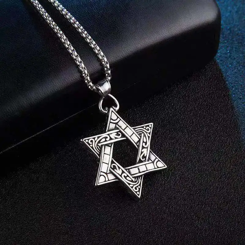 Six-pointed Star Titanium Steel Fashionable Hip-hop Student Couple Personalized Necklace
Six-pointed Star Titanium Steel Fashionable Hip-hop Student Couple Personalized Necklace