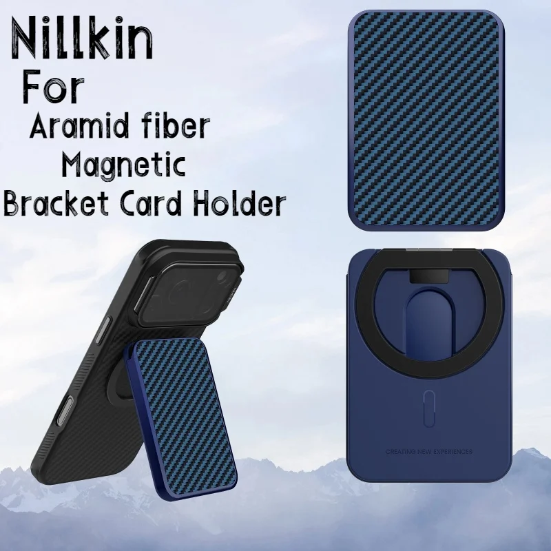 NILLKIN Aramid Fiber Magnetic Stand Card Holder, suitable for iPhone 17 16 15 14 Pro Max, suitable for Samsung S26 S25 S24 Ultra
NILLKIN Aramid Fiber Magnetic Stand Card Holder, suitable for iPhone 17 16 15 14 Pro Max, suitable for Samsung S26 S25 S24 Ultra