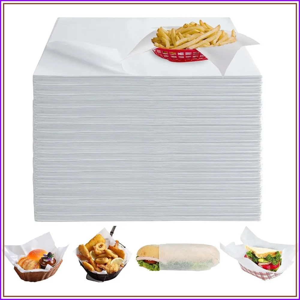 500PCS 12x12 Inch Grease Proof Deli Paper Sheets for Sandwich Wrapping, BBQ, Picnic
500PCS 12x12 Inch Grease Proof Deli Paper Sheets for Sandwich Wrapping, BBQ, Picnic