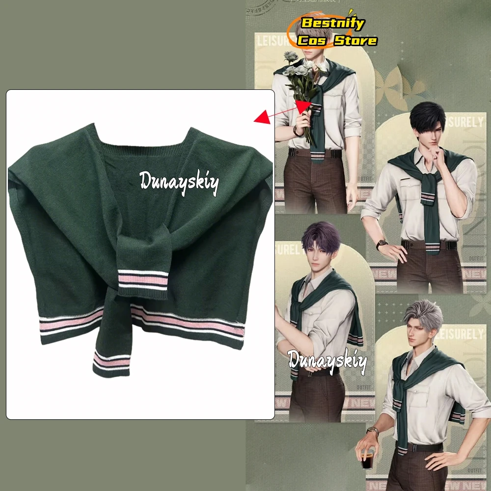 Love And Deepspace Cosplay Sylus Caleb Xavier Rafayel Costume Green striped shawl British Style Shawl Role-play Versatile Acc...
Love And Deepspace Cosplay Sylus Caleb Xavier Rafayel Costume Green striped shawl British Style Shawl Role-play Versatile Acc...