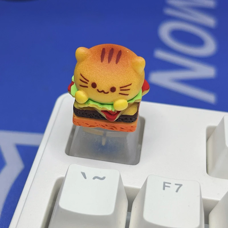 Cute Cat Burger Keycaps Original Design Transparent Dog Burger Mechanical Keyboard Keycaps Personalized Cartoon Artist Keycaps
Cute Cat Burger Keycaps Original Design Transparent Dog Burger Mechanical Keyboard Keycaps Personalized Cartoon Artist Keycaps