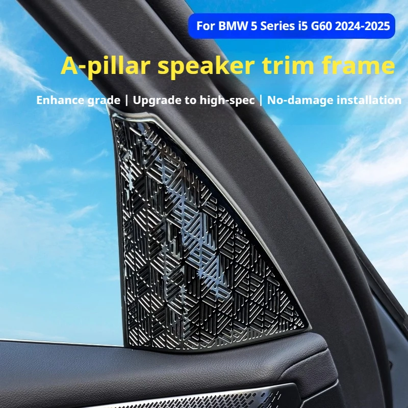 Car A-pillar Front Door High Range Horn Loudspeaker Lid Sticker Treble Speaker For BMW 5 Series i5 G60 2024-2026 Accessories
Car A-pillar Front Door High Range Horn Loudspeaker Lid Sticker Treble Speaker For BMW 5 Series i5 G60 2024-2026 Accessories