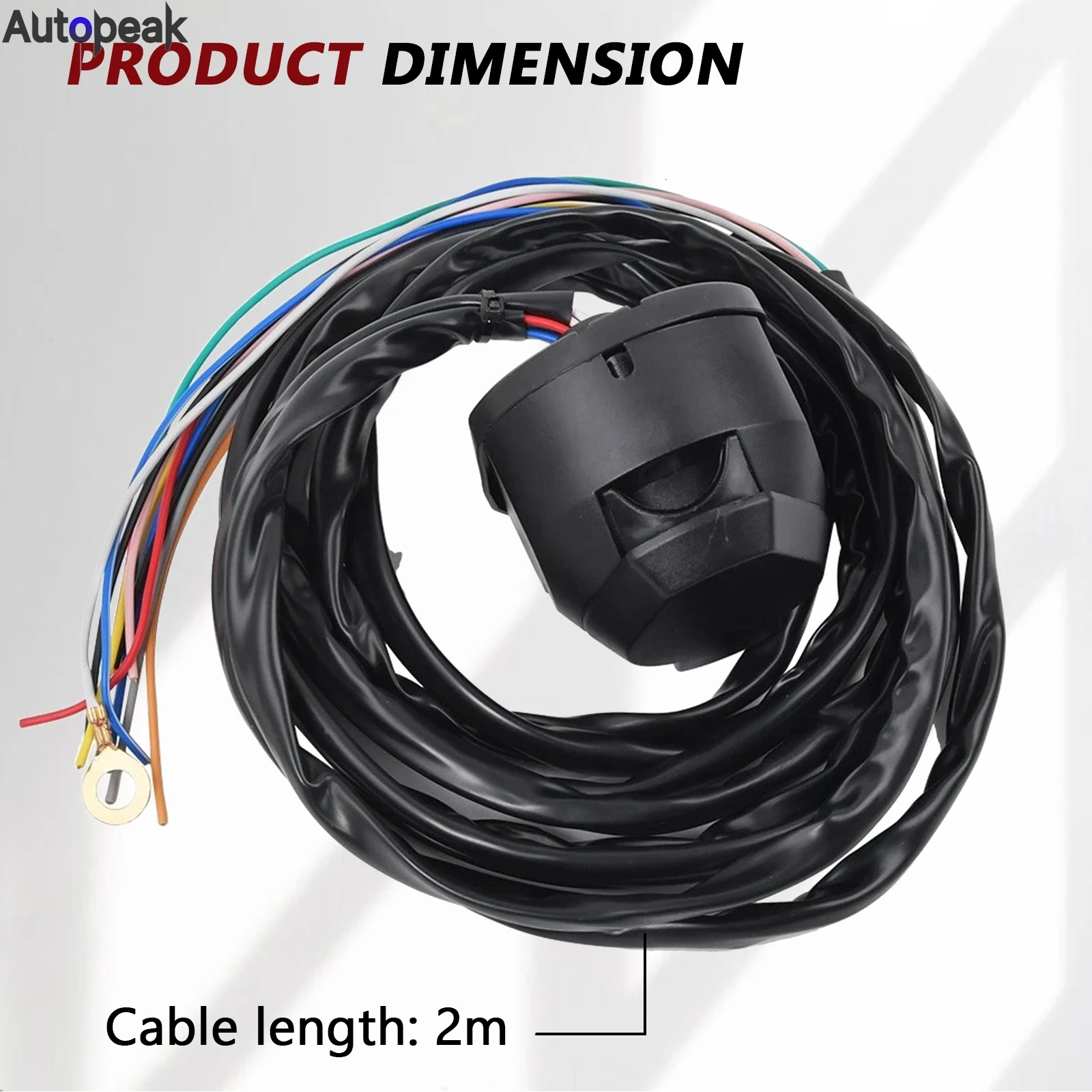 13 Pin Socket Pre-Wired Cable for Trailer Caravan 2 Metres of 13 Core Cable Towing Light Board Extension Cable Cord Connector
13 Pin Socket Pre-Wired Cable for Trailer Caravan 2 Metres of 13 Core Cable Towing Light Board Extension Cable Cord Connector