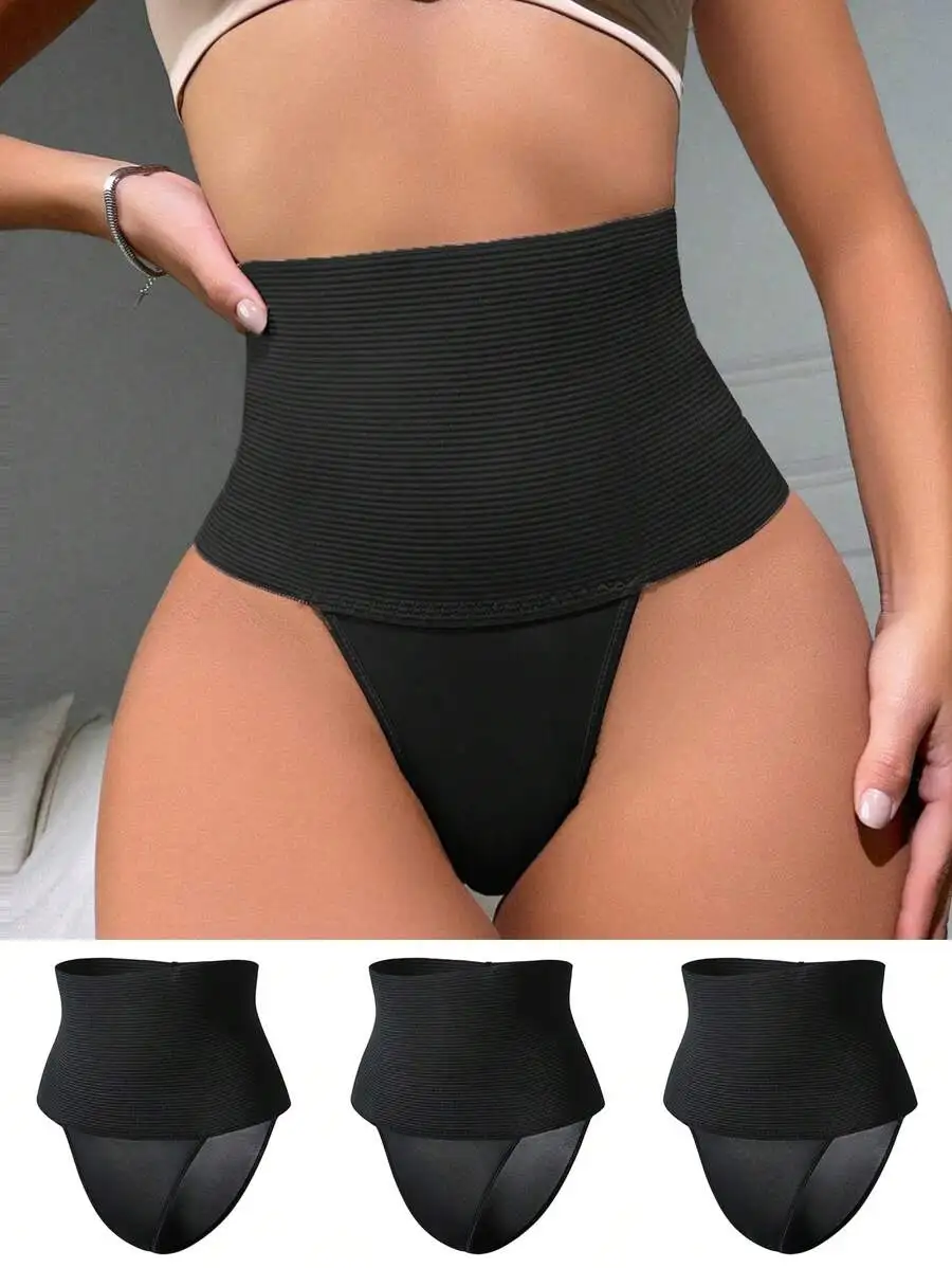 3-Pack High-Rise Ribbed Shaping Briefs With Sheer Mesh Sides For Waist And Abdomen Contouring
3-Pack High-Rise Ribbed Shaping Briefs With Sheer Mesh Sides For Waist And Abdomen Contouring