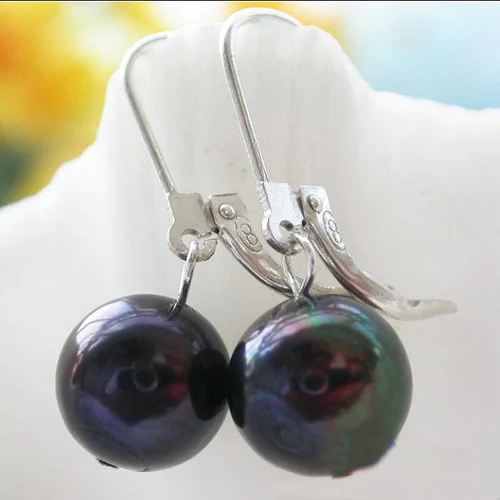 Favorite Pearl Jewelry,10mm Round Black Freshwater Pearl Dangle Earring,Wedding Birthday Party Mother's Day Perfect Women Gift.
Favorite Pearl Jewelry,10mm Round Black Freshwater Pearl Dangle Earring,Wedding Birthday Party Mother's Day Perfect Women Gift.