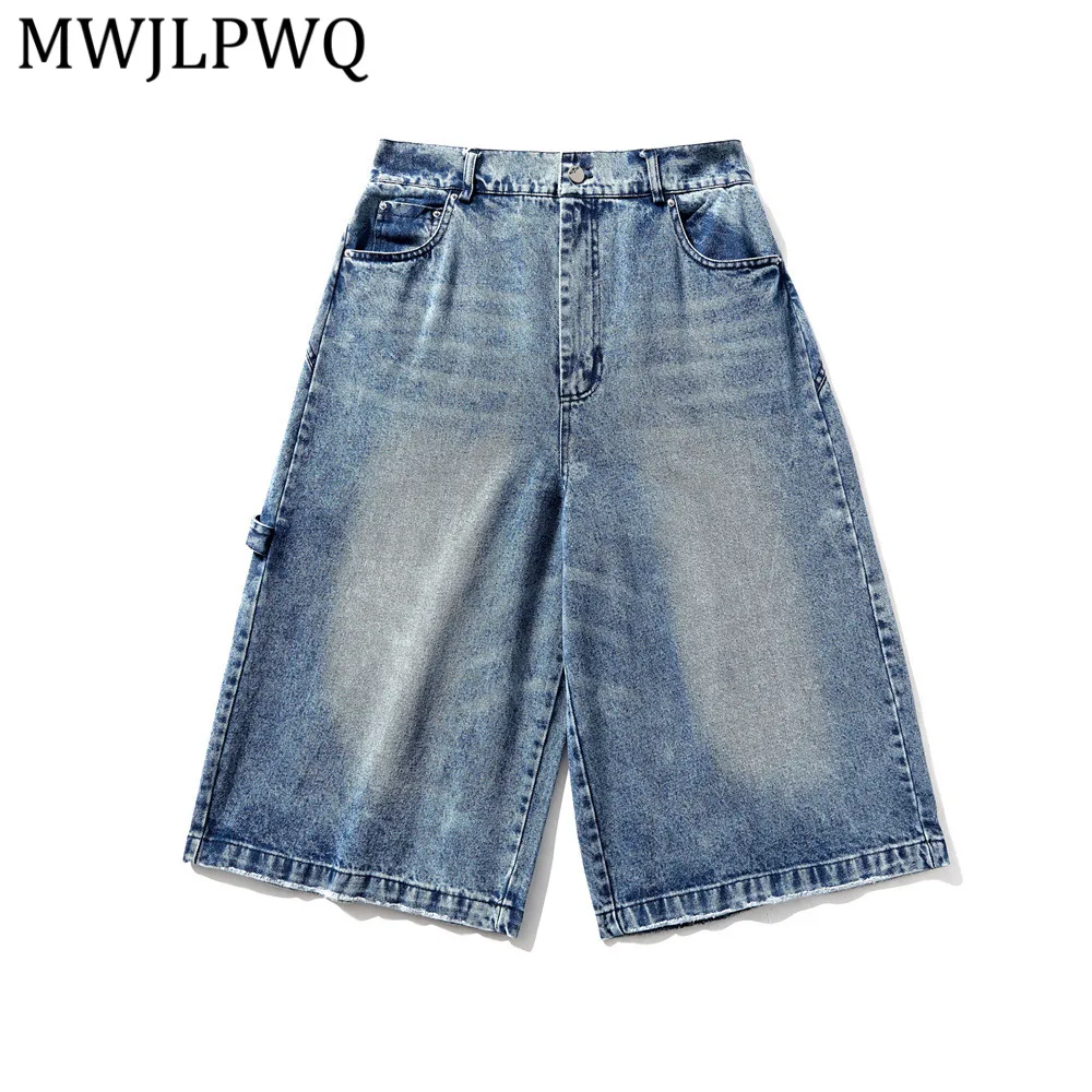 MWJLPWQ Men's Summer Vintage Punk Washed Distressed Shorts High Street Ripped Design Loose Fit Wide-Leg Denim Pants 14954
MWJLPWQ Men's Summer Vintage Punk Washed Distressed Shorts High Street Ripped Design Loose Fit Wide-Leg Denim Pants 14954