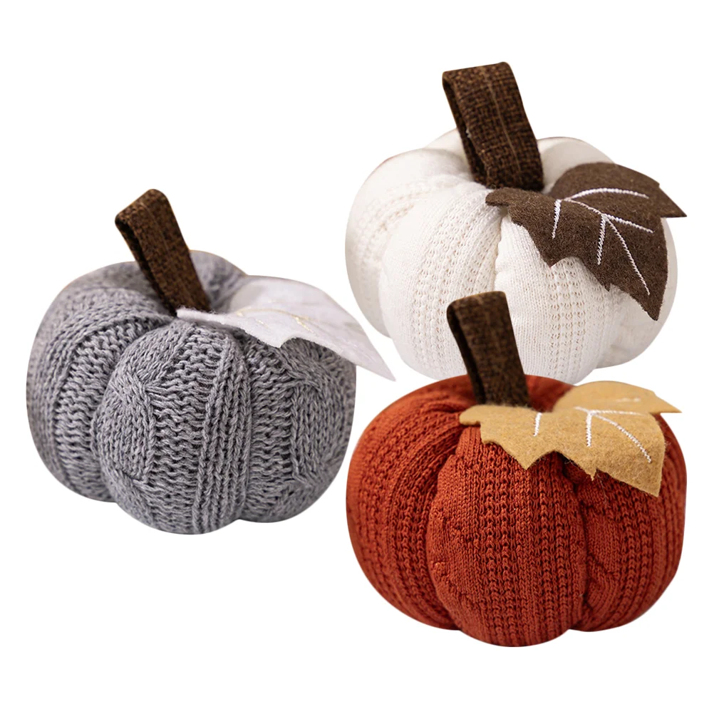 3 Pcs Pumpkin Pendant Woven Halloween Pumpkins Positive Crochet Decorations Model Artificial Ornament Props
3 Pcs Pumpkin Pendant Woven Halloween Pumpkins Positive Crochet Decorations Model Artificial Ornament Props